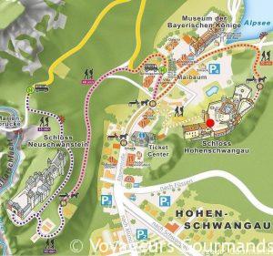carte-Schwangau-chateau-Neuschwanstein-Hohenschwangau