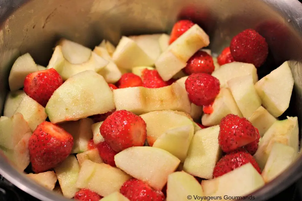 tourte pommes fraises 1 1
