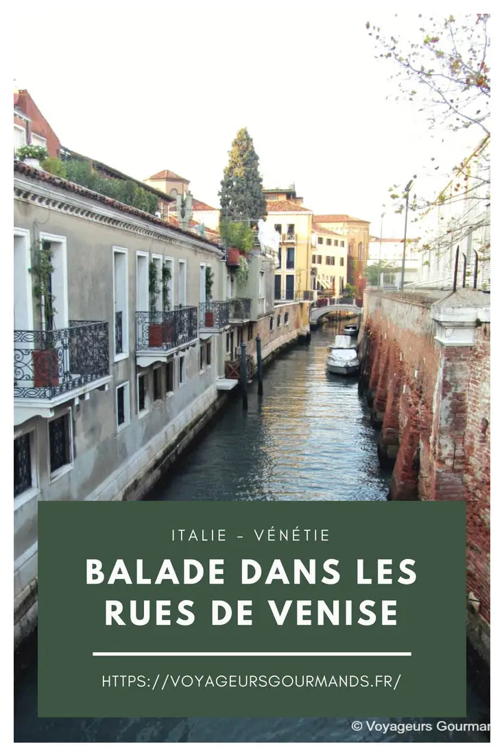 balade dans les rues de Venise