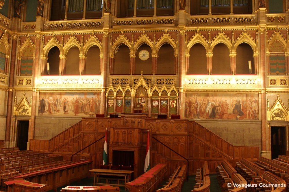 visiter budapest - L'interieur du parlement Hongrois