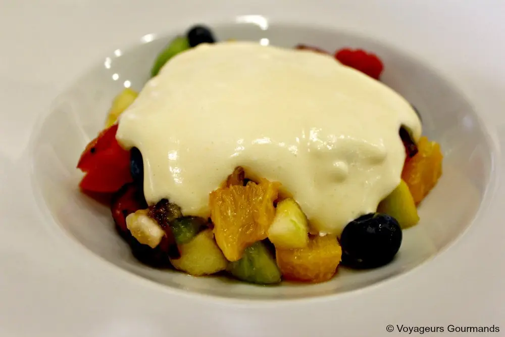 recette gratin de fruits