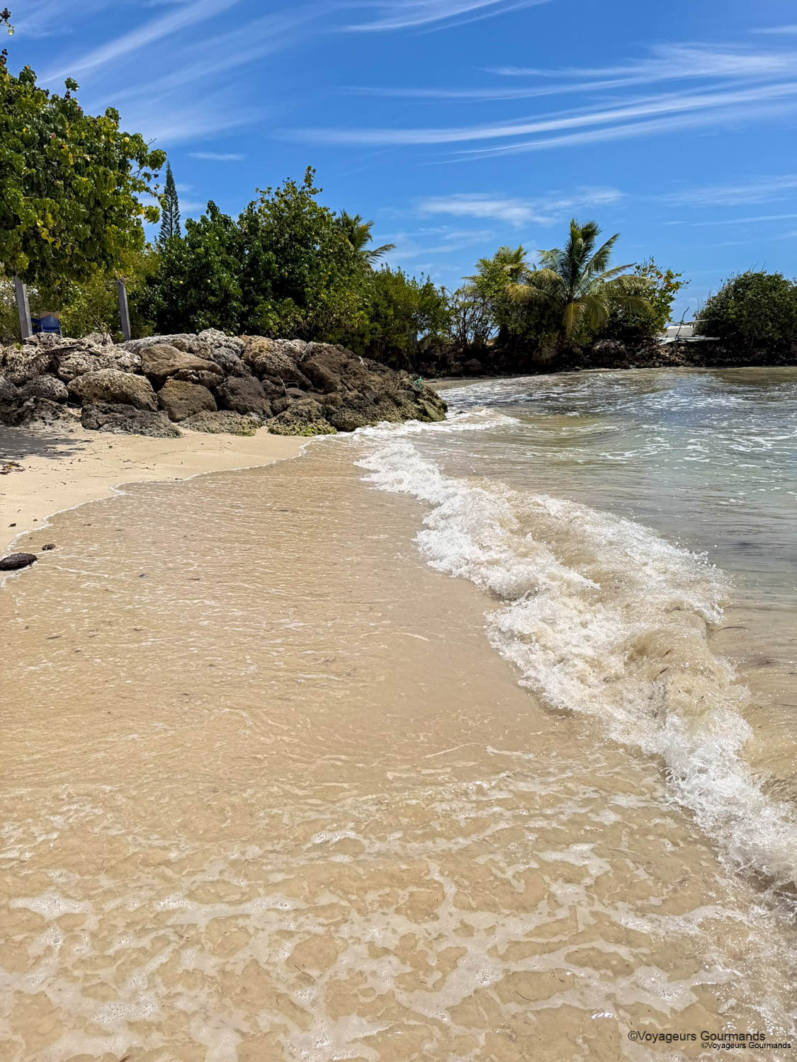 Plage des Raisins Clairs à Saint-François, Guadeloupe